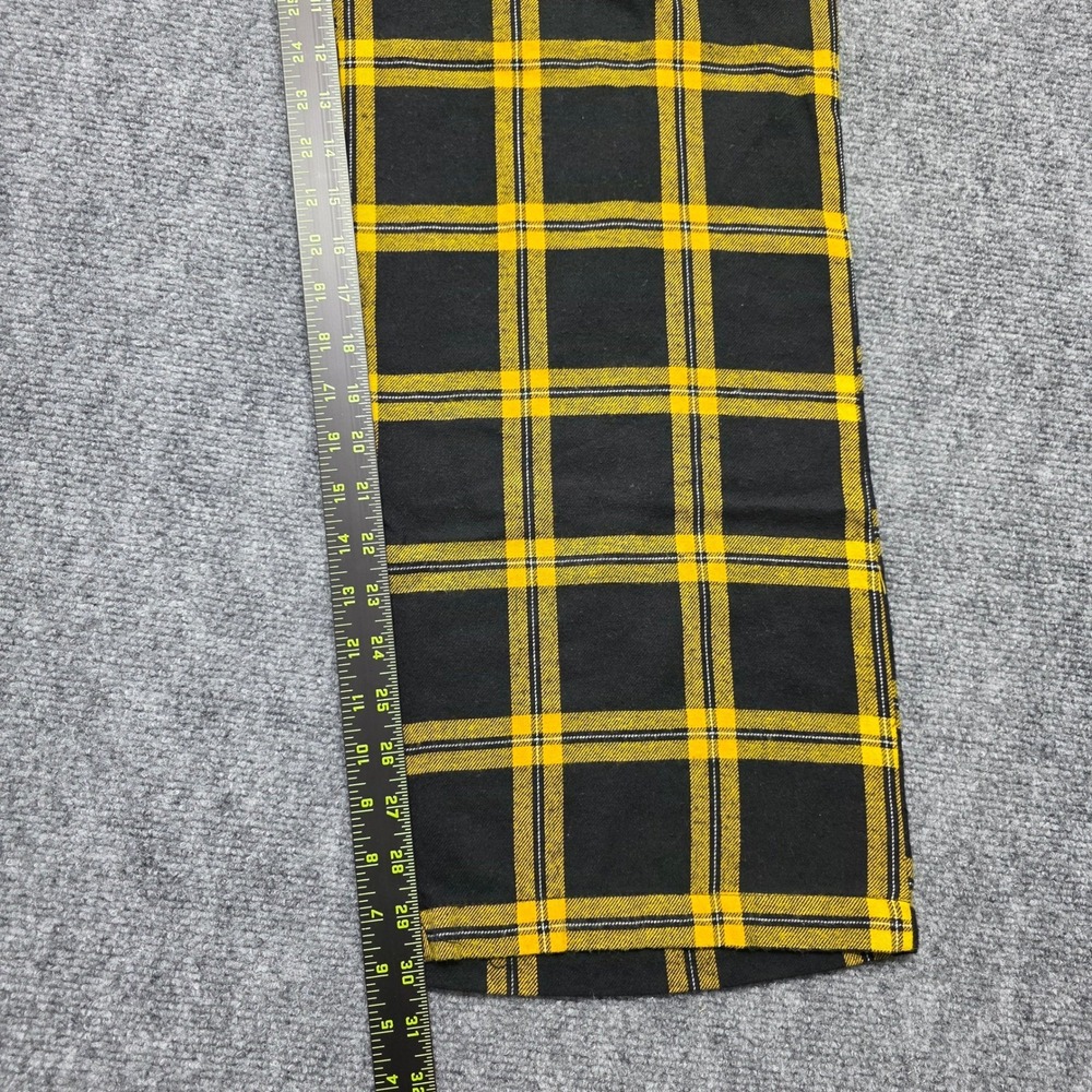 NFL Team Apparel Pittsburgh Steelers Plaid Pajama Pants Women's Large Black - Picture 8 of 10